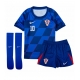 Croația Luka Modric #10 Echipament de Fotbal Replică European 2024 Copii Deplasare (+ Șorturi)